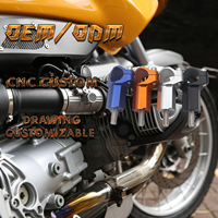 Peninggi setang sepeda motor, alumunium Universal peninggi setang CNC klem dapat disesuaikan gambar pabrik