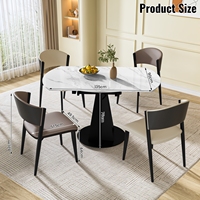Table de réception carrée 5 pièces table à manger et chaises en bois de haute qualité pour la maison restaurant table à manger de luxe ensemble 4 chaises