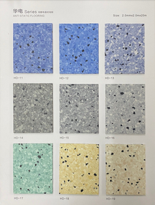 HUAAO superventas 600*600mm PVC vinilo <span class=keywords><strong>piso</strong></span> pegatina 2mm resistente al desgaste interior vinilo dormitorio garaje gráfico antideslizante clic - Product Image 2