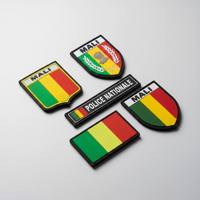 Patch en PVC souple 3D de qualité supérieure pour équipement tactique, insigne en caoutchouc personnalisé avec fixation durable à crochet – Vente en gros
