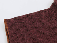 TAOP&ZA Nouvelle Collection Automne 2026 Robe en Maille Sans Manches à Col Montant Style Simple Color Block pour Femme 9598012