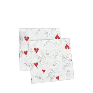 Khăn Giấy dùng một lần in đầy màu sắc khăn giấy sáng tạo lễ kỷ niệm đám cưới hình trái tim có thể gập lại mô hoa - Product Image 5