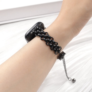 <span class=keywords><strong>Bracelet</strong></span> de <span class=keywords><strong>montre</strong></span> de luxe en <span class=keywords><strong>acier</strong></span> inoxydable pour <span class=keywords><strong>femme</strong></span>, bijou avec fermoir coulissant réglable pour accessoires de <span class=keywords><strong>montre</strong></span> <span class=keywords><strong>connectée</strong></span> - Product Image 4