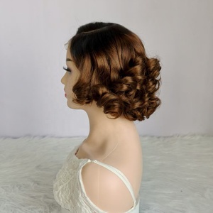 วิกผมแท้ Remy แบบผูกเชือกด้านหน้า HD Lace ทรงบอดี้<span class=keywords><strong>เวฟ</strong></span> 4x4 วิกผมแท้แบบเต็มศีรษะ <span class=keywords><strong>สี</strong></span>บลอนด์แพลตตินั่ม ขนาดเล็ก ทรงบ๊อบสั้นแบบยืดหยุ่น - Product Image 4