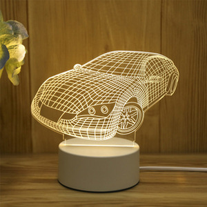 Gioco di amici caldi tra noi logo 3d illusione lampada da tavolo da caffè decorazione Led sensore luci atmosfera lampade da notte da comodino - Product Image 1