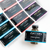 Etiquetas Adhesivas de Vinilo Impermeables, Impresión Personalizada y Duradera, para Botellas de Vidrio de 3ml, 5ml y 10ml, con Holograma Láser Plateado e Impresión UV