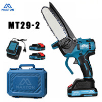 Mini-tronçonneuse sans fil MAXTON MT29-2, tronçonneuse sans fil sans balais, mini-scie à métal/bois/pierre/ardoise, batterie, usage industriel et bricolage
