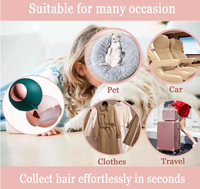 Lot de 5 rouleaux anti-peluches adhésifs avec housse, réutilisables, lavables, pour voyages, ramasse-poussière