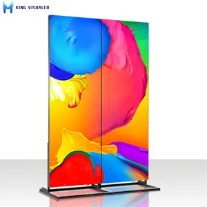King Visionled Indoor standing WiFi controlled portable P1.8 P2 P2.5 advertising LED poster mirror display for shopping malls