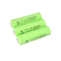 Baterai Lithium Ion Isi Ulang Daya Tinggi Suhu Rendah 1.2V 1200mah Pabrik