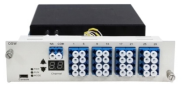 montagem em rack 4U com o amplificador Optica do chassi do equipamento da fibra ótica de EDFA/OTDR/OPD/VOA/OSW