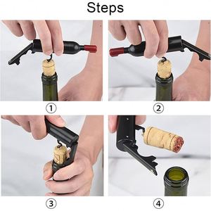 Ouvre-bouteille de vin personnalisé avec logo pour bar à domicile, ouvre-bouteille de bière multifonctionnel portable 2-en-1 en acier inoxydable avec logo - Product Image 4