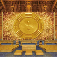 Chinois Tai Chi Bagua fond mural bouddhiste hall taoïsme nature taoïste temple culte papier peint