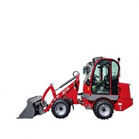 Minicargadora de Ruedas Eléctrica Articulada de 0.5T~1T para Jardín, Granja y Uso Agrícola, con Batería, en Venta