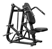 Machine à presser les épaules réglable, à charge libre, pour bras indépendants unilatéraux, avec siège ergonomique et 4 supports de poids, pour entraînement commercial