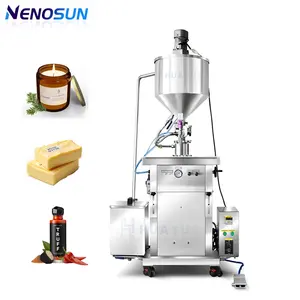 Nenosun Semi-auto circolazione dell'acqua a temperatura costante macchina di riempimento candela cera burro salsa lozione piccante
