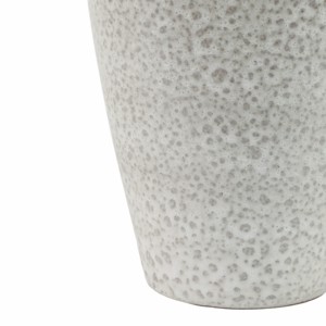Vaso in terracotta testurizzato con manici, forma affusolata, vaso moderno per fiori, decorazione per soggiorno, espositore rustico per la casa - Product Image 5