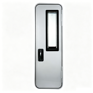 Vente directe usine – Porte d'entrée de camping-car en mousse avec moustiquaire, cadre en aluminium rond en haut et carré en bas pour caravanes et pièces de camping-cars - Product Image 1