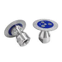 Lame de scie diamantée mini de 50 mm avec filetage, disque de coupe pour pierre, granit, grès, béton, outil de gravure et de meulage