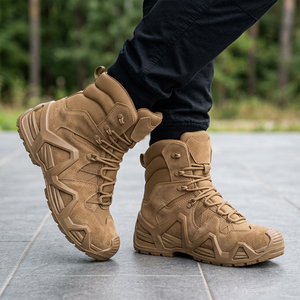 Bottes de randonnée en daim marron coyote pour hommes SF07, imperméables, toutes saisons, chaussures de randonnée et d'activités de plein air - Product Image 5