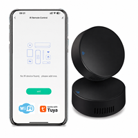 Tuya WIFI Universal IR Remote Control Pengontrol Inframerah Cerdas Kode Pembelajaran Fungsi Otomatis Portabel ABS Berfungsi Alexa Google