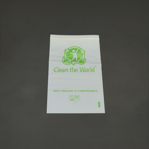 Proveedor de bolsas con cremallera compostables 100% biodegradables certificadas, que ofrecen embalaje con cremallera de almidón de maíz sellable para alimentos. - Product Image 1