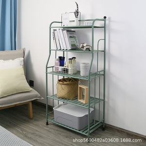Étagère de rangement multifonctionnelle en métal, type rectangulaire sur pied, pour cuisine et salon, rangement optimisé, taille personnalisable W037-1 - Product Image 3