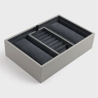 Boîte de rangement et de présentation de bijoux détachable pour boucles d'oreilles, bagues, bracelets, colliers et montres