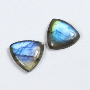 Cabujón de Labradorita Azul Fuego Natural con Base Plana Trillón para Joyería como Anillos, Pulseras, Tobilleras y Collares - Product Image 5