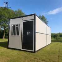 Maison préfabriquée pliable de 20 pieds, livrée en kit, directement de l'usine, maison conteneur portable, facile à déplacer