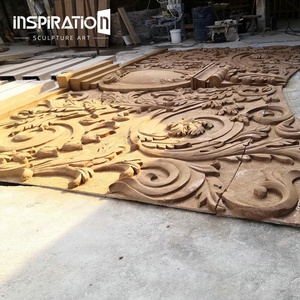Fronton architectural Egpty Design avec sculpture en <span class=keywords><strong>bas</strong></span> <span class=keywords><strong>relief</strong></span> en <span class=keywords><strong>pierre</strong></span> moulée et décoration en haut <span class=keywords><strong>relief</strong></span> GFRC - Product Image 4