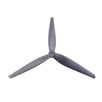 Hélice HQ Prop noire 1045 à trois pales, 10x4.5x3, lame de rotor en nylon carbone, moyeu de 18,5 mm pour moteur 3110, drone Cinelifter UAV