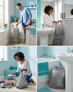 ถุงพลาสติกแบบเสื้อยืด ถุงหิ้วแบบใช้แล้วทิ้ง สำหรับร้านขายของชำและซูเปอร์มาร์เก็ต ขายส่ง - Product Image 5