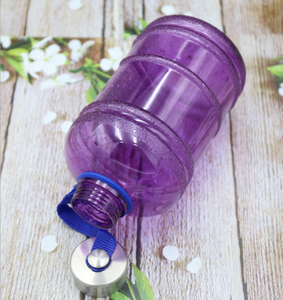 Bottiglia d'Acqua Grande da Mezzo Gallone, 3,7 <span class=keywords><strong>L</strong></span>, Borraccia Sportiva Antigoccia con Manico, Ampia Apertura <span class=keywords><strong>in</strong></span> Plastica PETG Senza BPA - Product Image 4