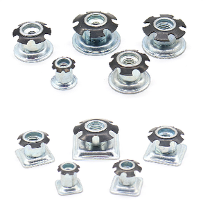 Connecteurs de tube métallique Starnut pour meubles sur mesure, écrous pour tube carré <span class=keywords><strong>et</strong></span> rond, pieds de chaise, tubes à ressort, inserts de vis filetées - Product Image 4