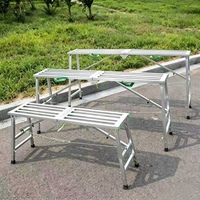 Escabeau pliant en aluminium pour usage industriel et scolaire, capacité de charge de 150 kg, portable, multifonction, extensible, pour entrepôt