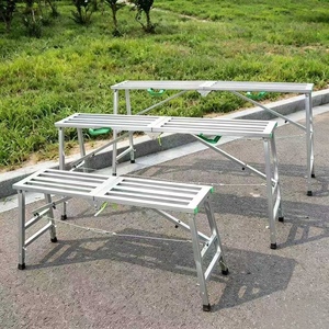 Échelle escamotable industrielle en aluminium pliable avec capacité de charge de 150 kg, portable et multifonctionnelle - Product Image 5