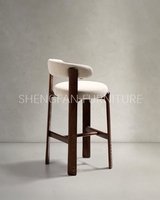 Chaise de salle à manger élégante en bois massif, résistante au fil du temps, commandes personnalisées, noyer blanc, assise confortable, chaise en bois pour café et restaurant