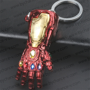 Portachiavi con Ciondolo Guanto di Potenza Infinita, Tema <span class=keywords><strong>Supereroe</strong></span> Iconico, Regalo Souvenir per Bambini, Adolescenti, Fan di Cosplay, Gadget per Feste - Product Image 5