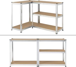Étagères de Garage <span class=keywords><strong>à</strong></span> 2 niveaux, 5 niveaux, en suspension sans boulon, rangement pour domicile, bureau, école et restaurant - Product Image 6