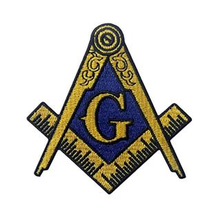 의류를위한 프리메이슨 로고에있는 동부 별 자수 패치 철의 도매 주문 - Product Image 3