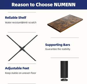 Étagère à 5 niveaux à triple <span class=keywords><strong>colonne</strong></span>, bibliothèque avec 14 étagères <span class=keywords><strong>d</strong></span>'affichage ouvertes, étagères à livres réglables de style industriel rustique - Product Image 3