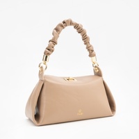Sac à bandoulière pour femme en cuir PU, motif géométrique vintage, deux sangles, fermeture éclair, couleur unie, décontracté, très tendance