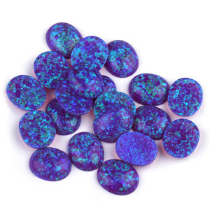 Top <span class=keywords><strong>fire</strong></span> gemmes opale à dos plat 2mm-13mm diy coloré bâton accessoire pierre opale synthétique bleue de feu ovale Offre Spéciale - Product Image 6