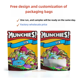 Bolsas Mylar personalizadas con logotipo Creación de diseño gratuito Embalaje profesional Impreso digitalmente sus bolsas con cremallera 3,5G/7G/14G/28G Su diseño QR - Product Image 3
