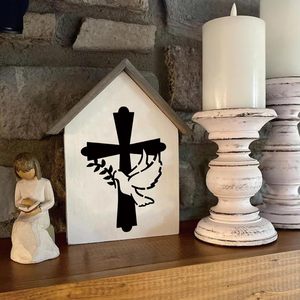 10 PCS pochoirs de foi chrétienne avec citations et versets bibliques pour la <span class=keywords><strong>peinture</strong></span> sur bois, toile, murs, meubles, porches, portes d'entrée - Product Image 3