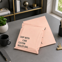 Enveloppe d'expédition écologique en polyéthylène avec poignée, épaisseur 2,5 mil, imperméable et réutilisable pour les services de messagerie express