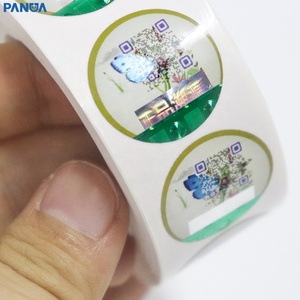 Nhà Nước In Ấn Tùy Chỉnh Wa Hologram <span class=keywords><strong>Overlay</strong></span> Nhãn Dán Id Độc Đáo Vinyl Logo Không Thấm Nước Keo Cho An Ninh Qr Code Label Sticker - Product Image 2