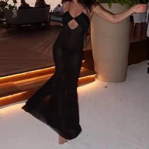 Nouvelle arrivée, prix bas, robe en satin de haute qualité, robe de soirée sexy sans manches, dos nu, maxi, haut de gamme pour femmes - Product Image 6