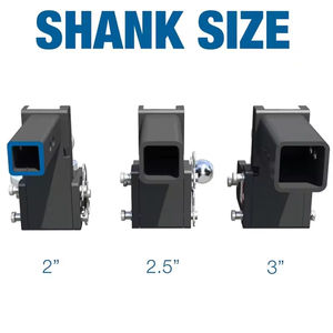 Ambull Fabrik Anhängerkupplungen Abschleppen und Verstauen Verstellbare Anhängerkupplungskugelhalterung 1-7/8 X 2X 2-5/16 Zoll Tri-Ball Absenkbare Kupplung - Product Image 2